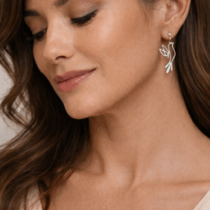 MIHI-Alae. Pendientes de gancho en acero inoxidable 316L (hipoalérgicos)